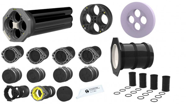 Hauff 4-Spartenhauseinführung für unterkellerte Gebäude