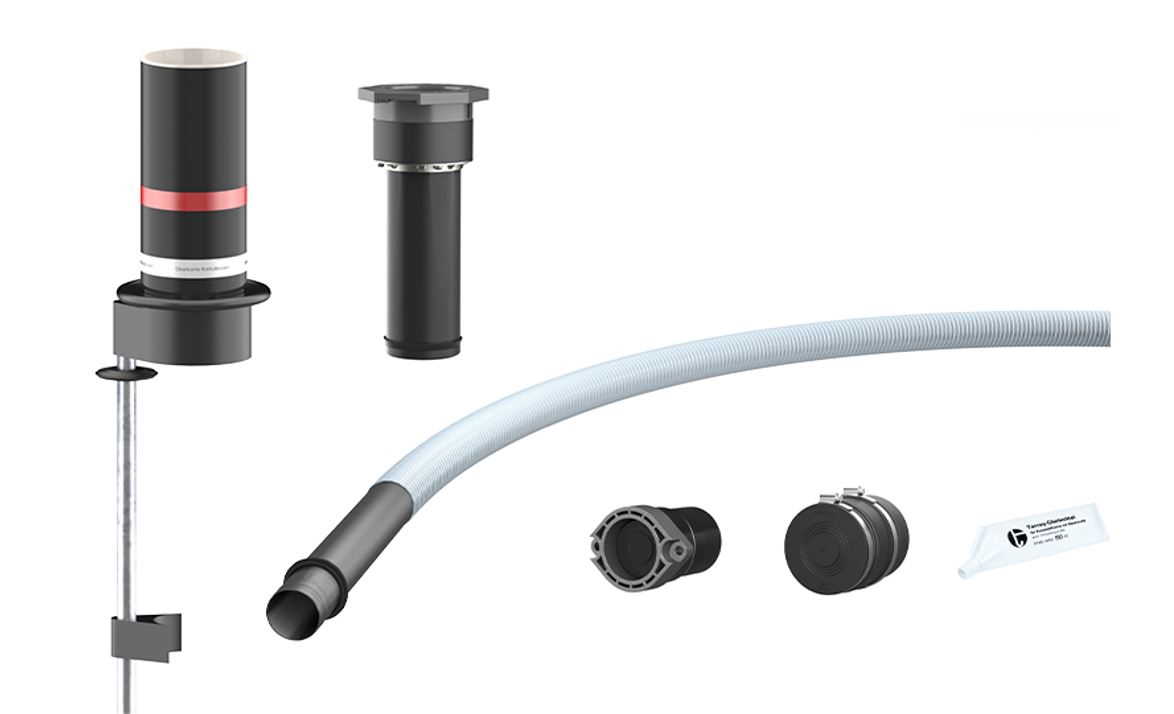 Hauff 1-Spartenhauseinführung für nichtunterkellerte Gebäude (Strom)