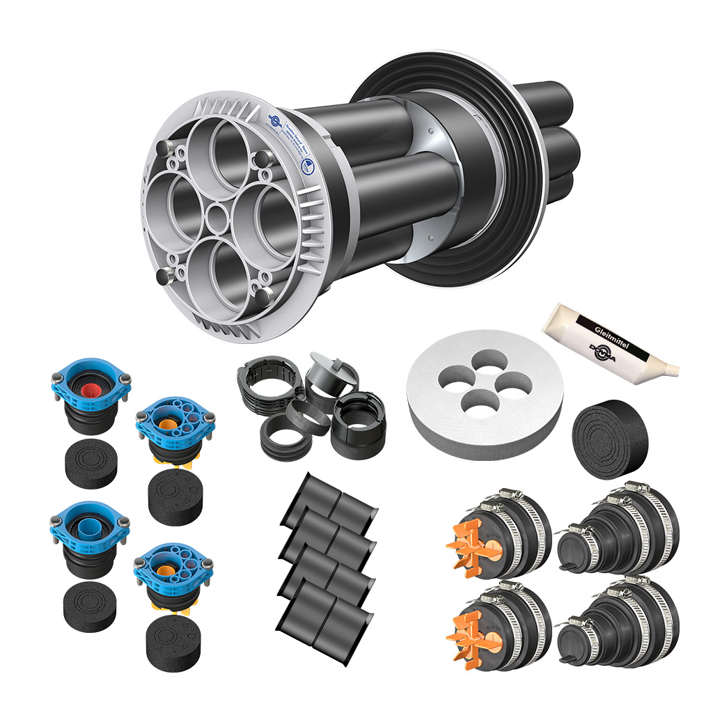 DOYMA 4-Spartenhauseinführung (BHP) Eco für unterkellerte Gebäude