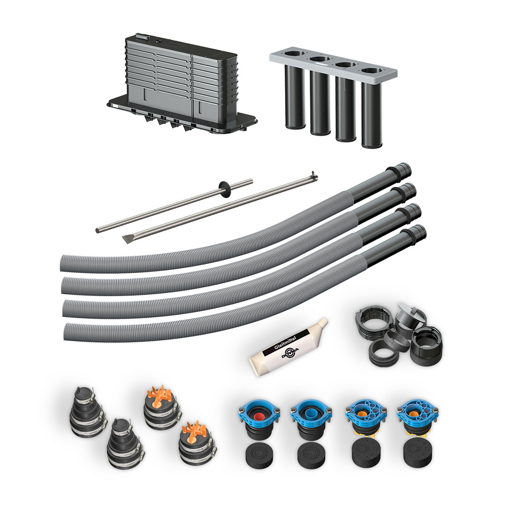 DOYMA 4-Spartenhauseinführung (BHP) Eco für nichtunterkellerte Gebäude