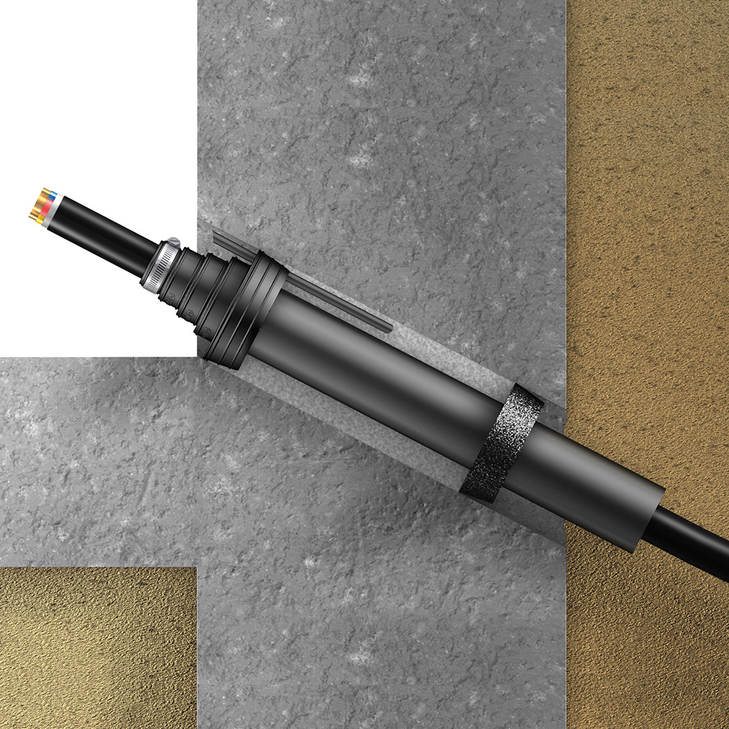 Doyma Schrägeinführung für Sanierungen (Strom oder Wasser)