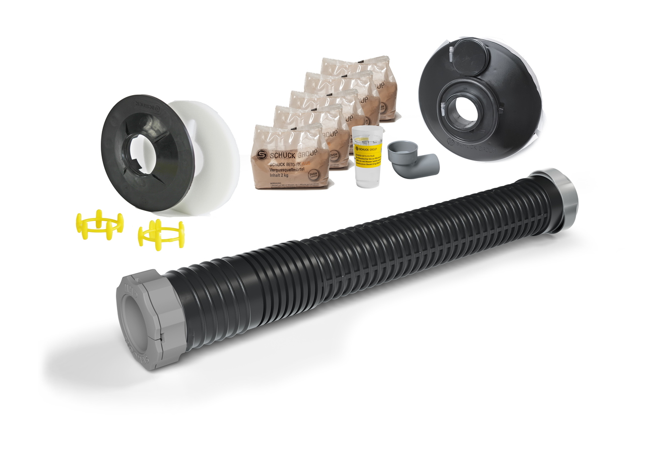 Schuck 1-Spartenhauseinführung für unterkellerte Gebäude (Strom oder Wasser) 